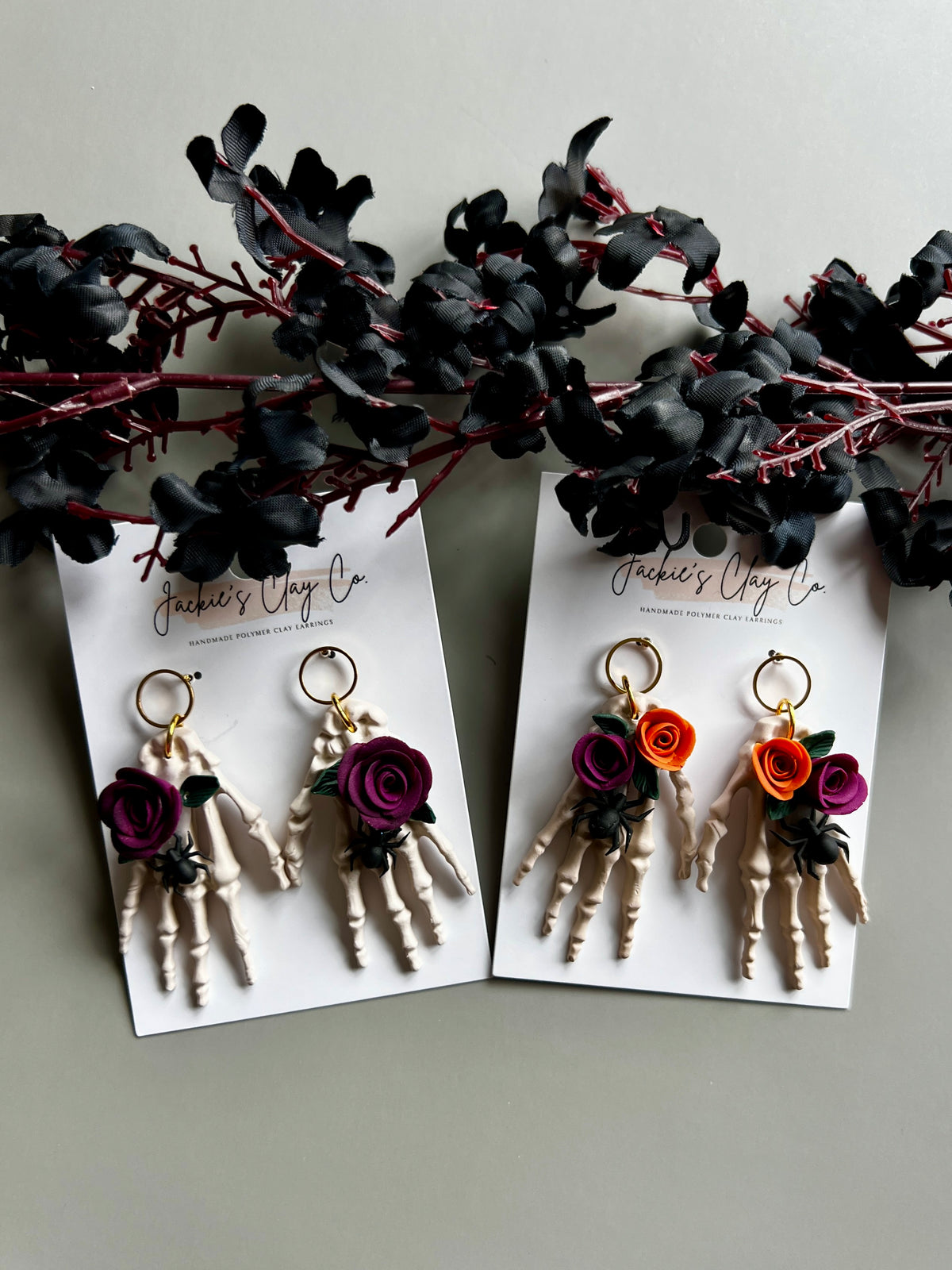 Skelly Hands with Florals