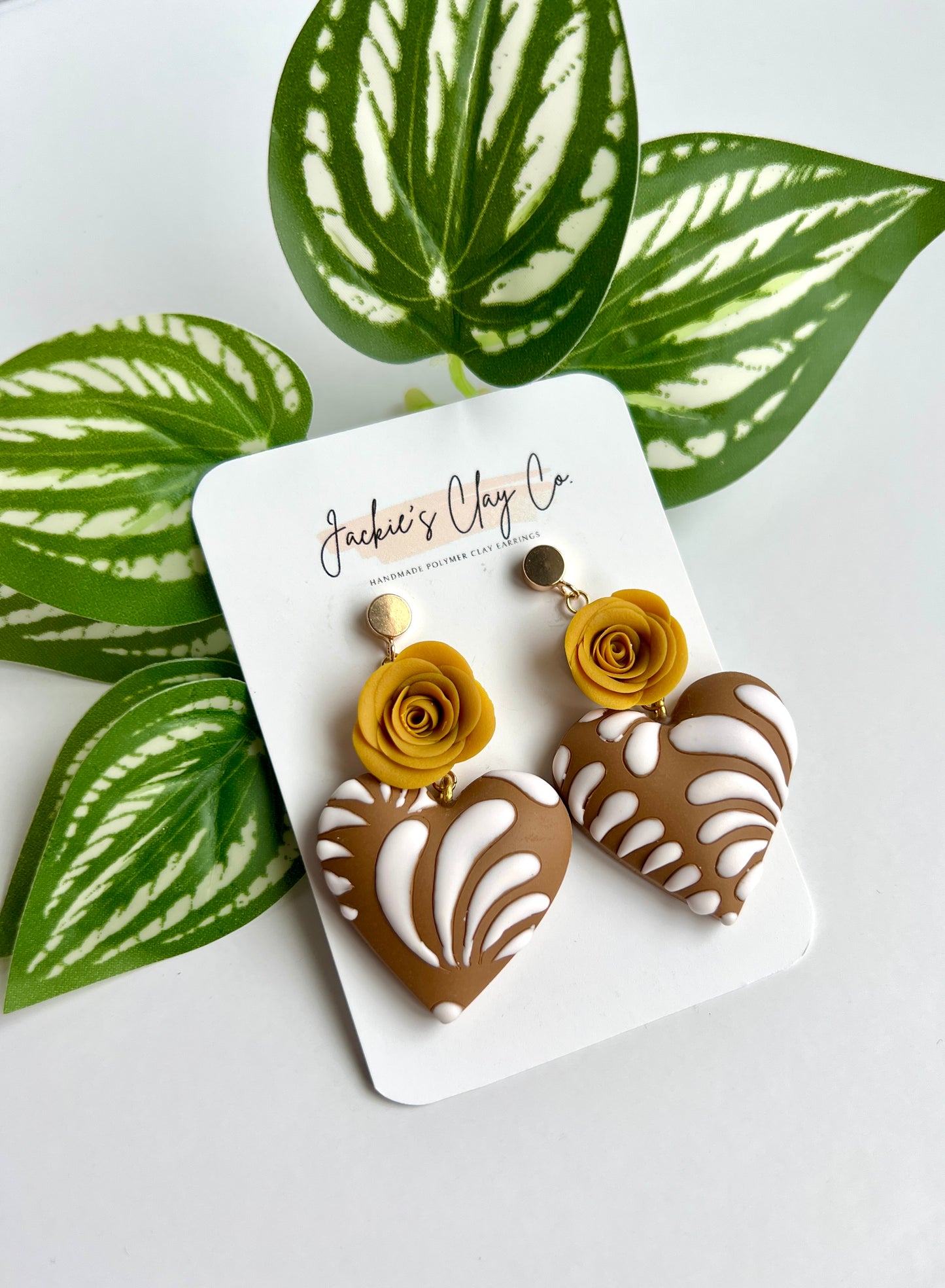 Yellow Rose Talavera Dangles