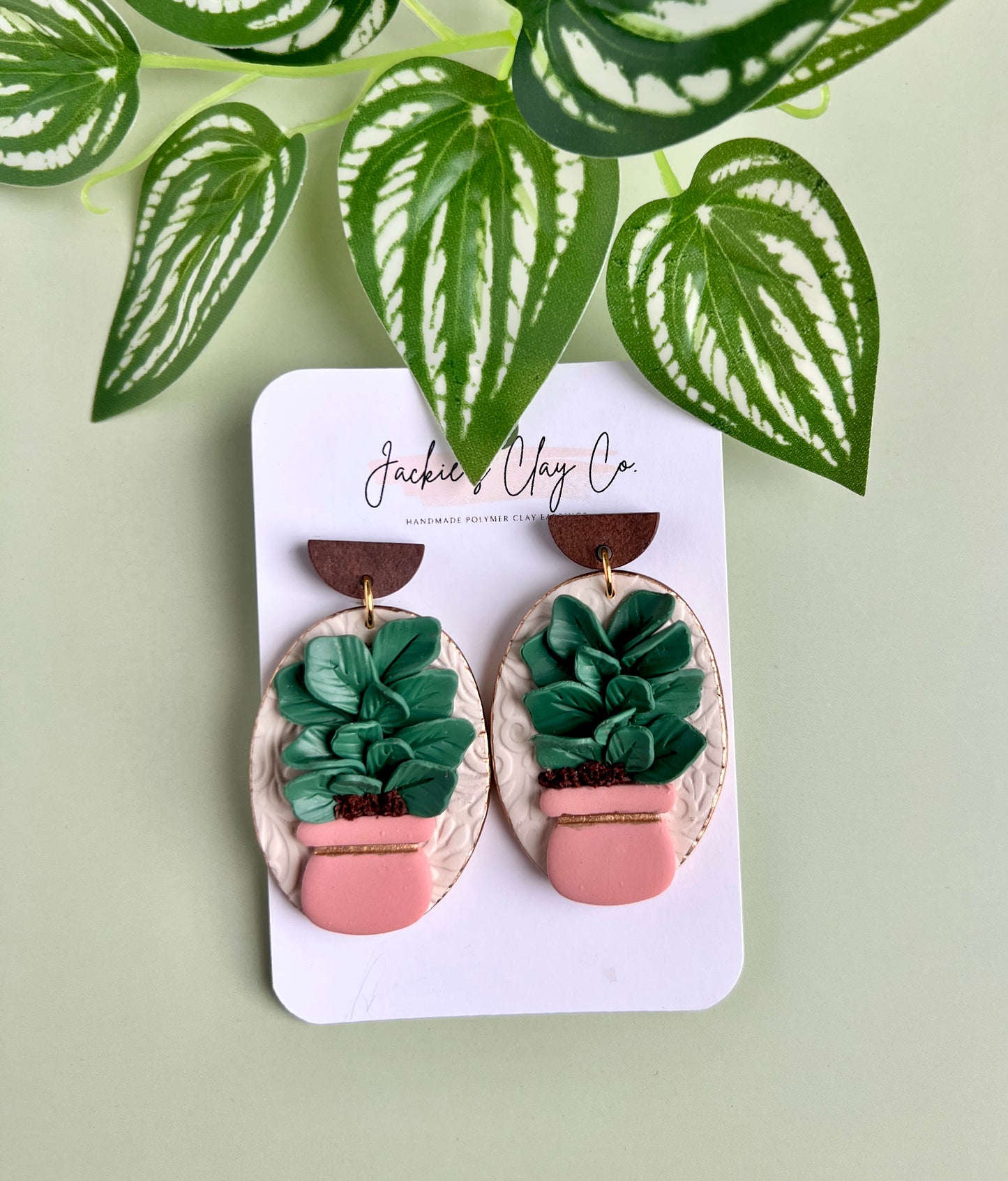 Fiddle leaf in pink pot