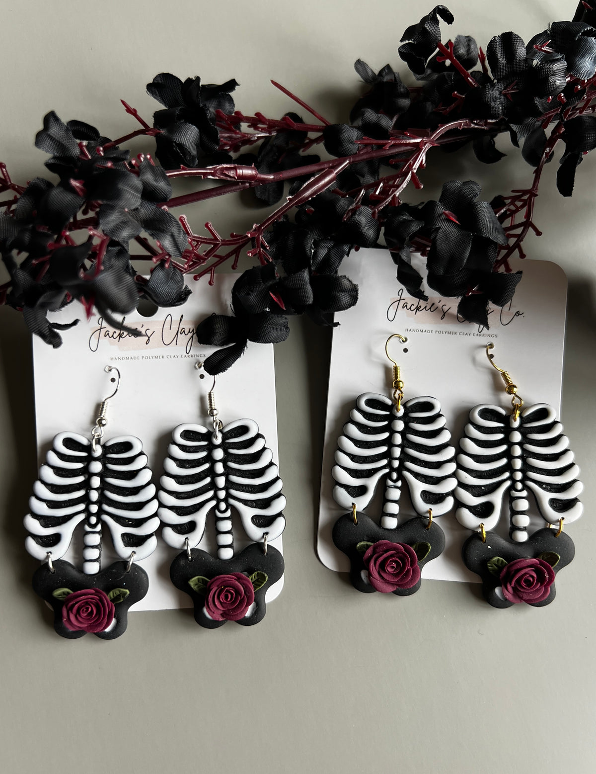 Floral Skeleton Torso