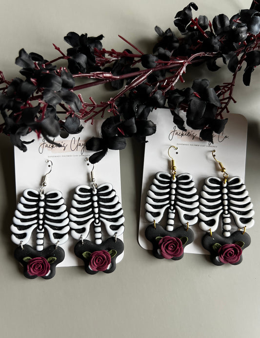 Floral Skeleton Torso
