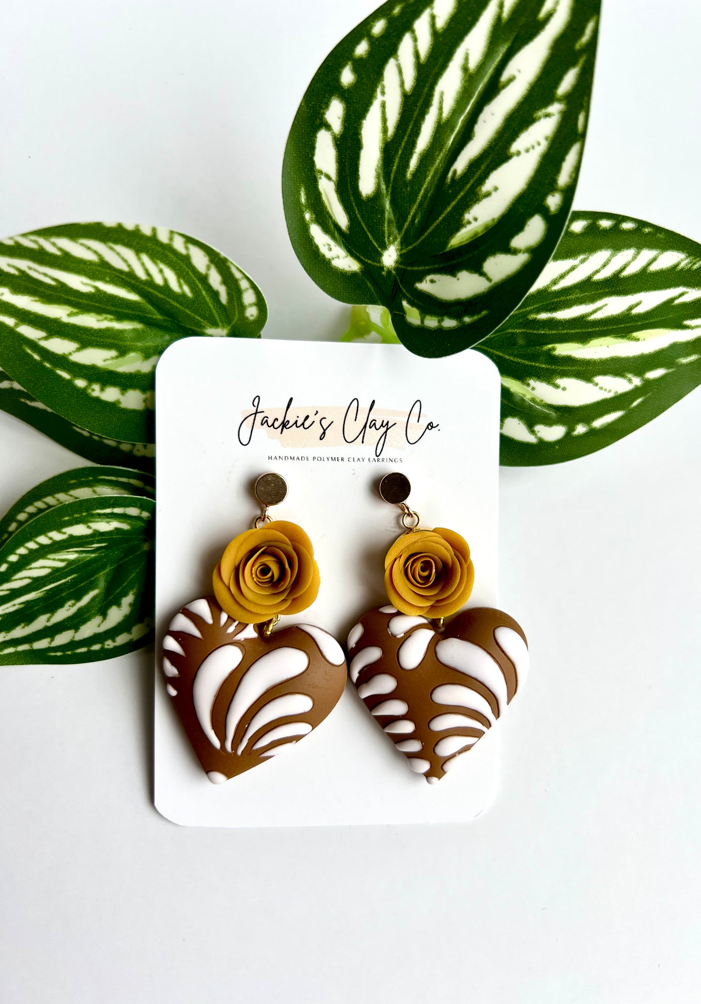 Yellow Rose Talavera Dangles