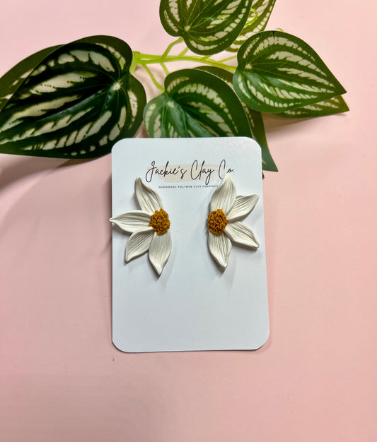 Half Daisy Large Studs