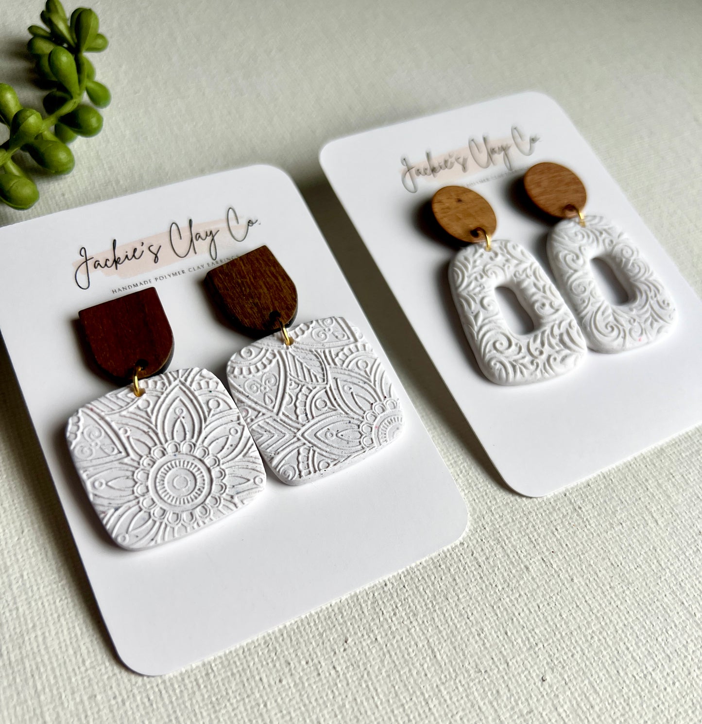 Boho Embossed Dangles